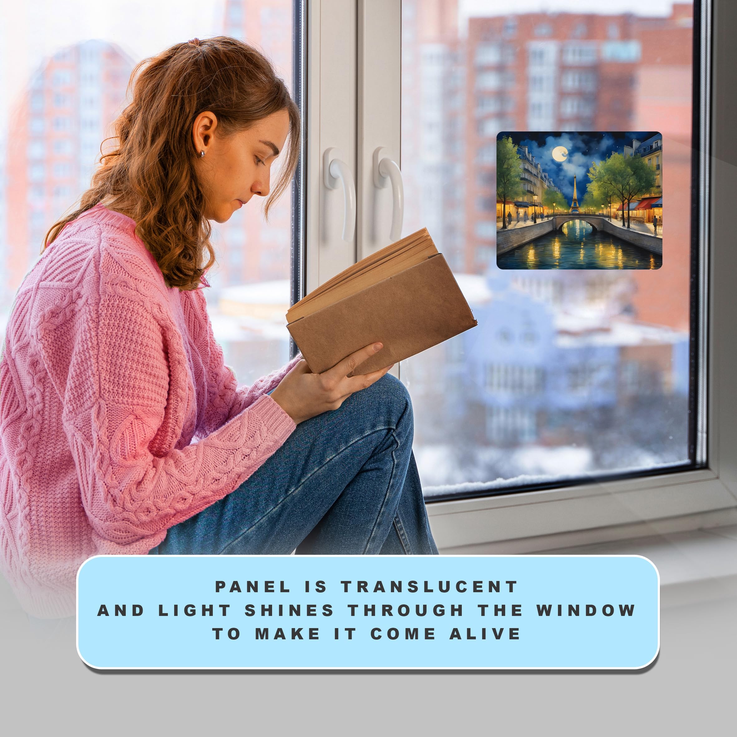 Sunlight Art Panneau De Fenêtre Attrape-soleil En Forme D