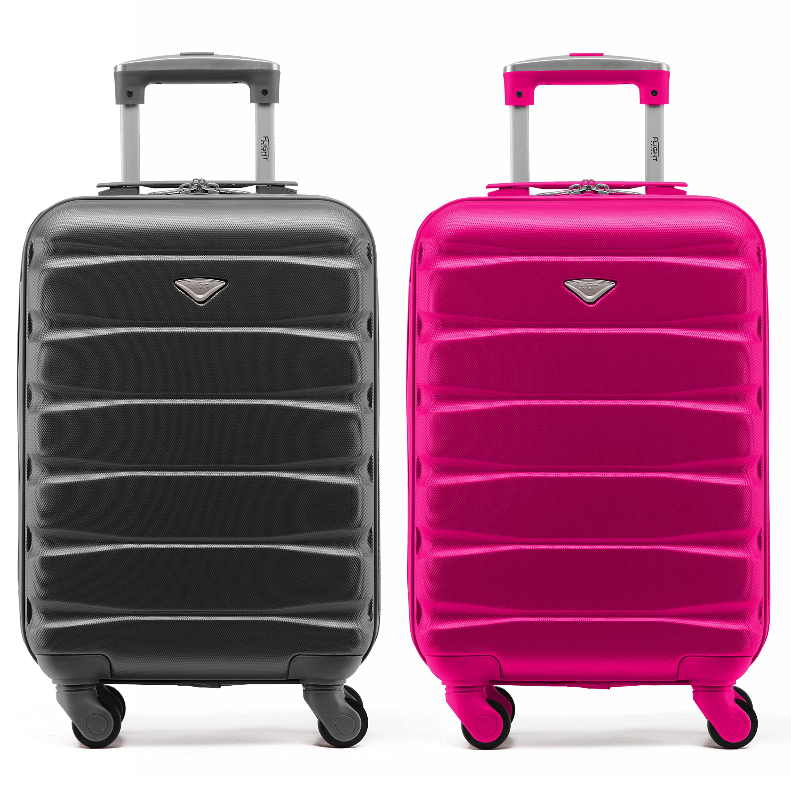 Flight Knight Suitcase Set of 2 Lightweight 4 Wheel ABS Hard Case Cabin Carry On Hand Luggage Approved for Over 100 Airlines Including easyJet, British Airways, Ryanair & Many More 55x35x20cm — view 31