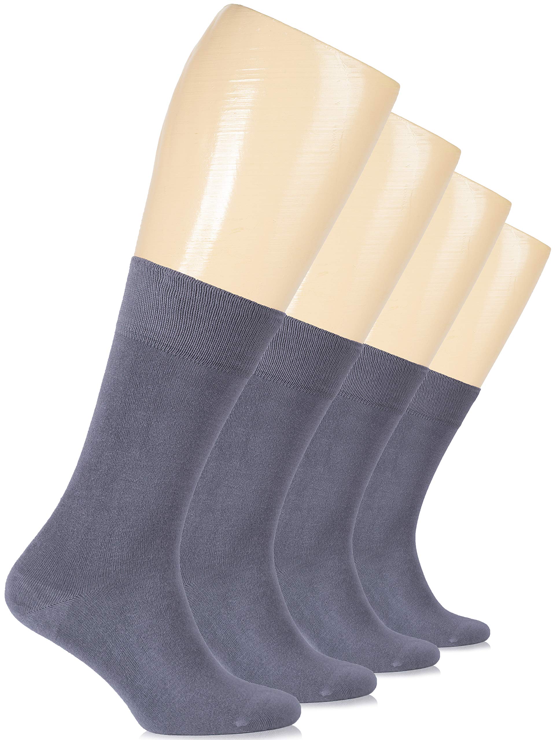 Buy Hugh Ugoli Thin Women's Dress Socks Bamboo Seamless Toe Crew Socks