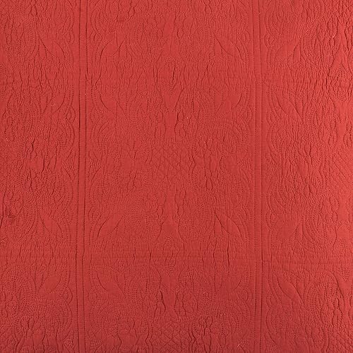 Miniatura 5 de C&F Home Terra Cotta FullQueen - Colcha de Matelassé liso, ligera, 100% algodón, lavable a máquina, reversible, tamaño matrimonialqueen, terracota