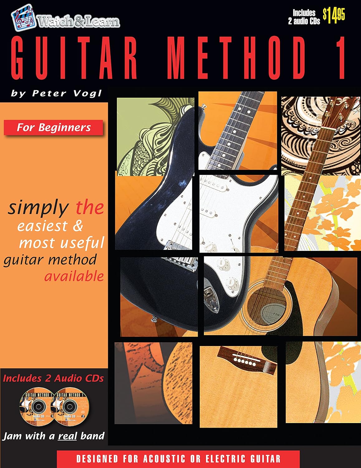 Guitar Method Book 1 Includes 2 Audio CDs Peter Vogl 9781893907812