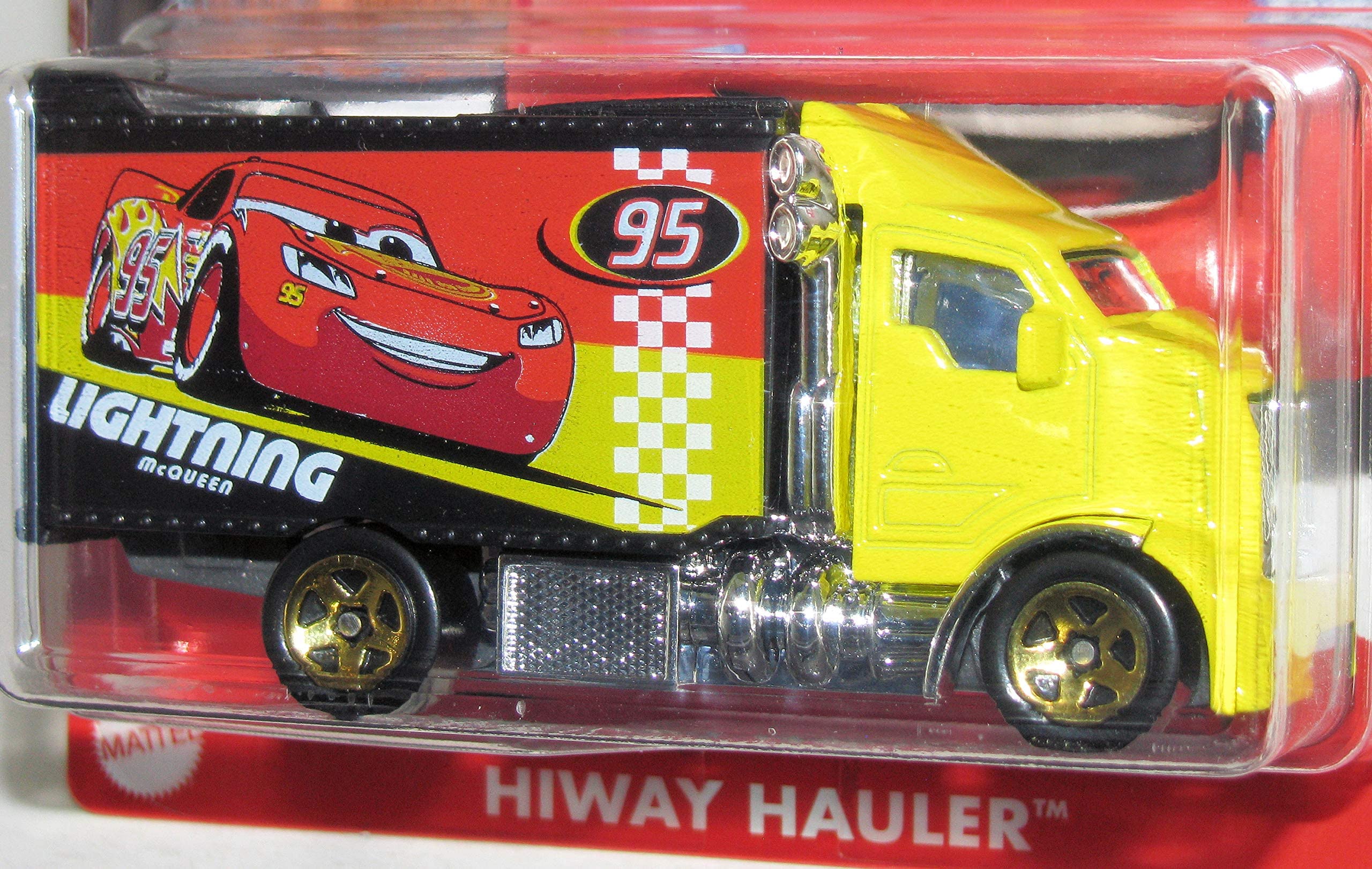 Hot Wheels Disney Pixar Cars Hiway Hauler Model Car Truck 1:64 Scale Metal Die-Cast Lightning McQueen Carl Ratchet Tools - Image 2