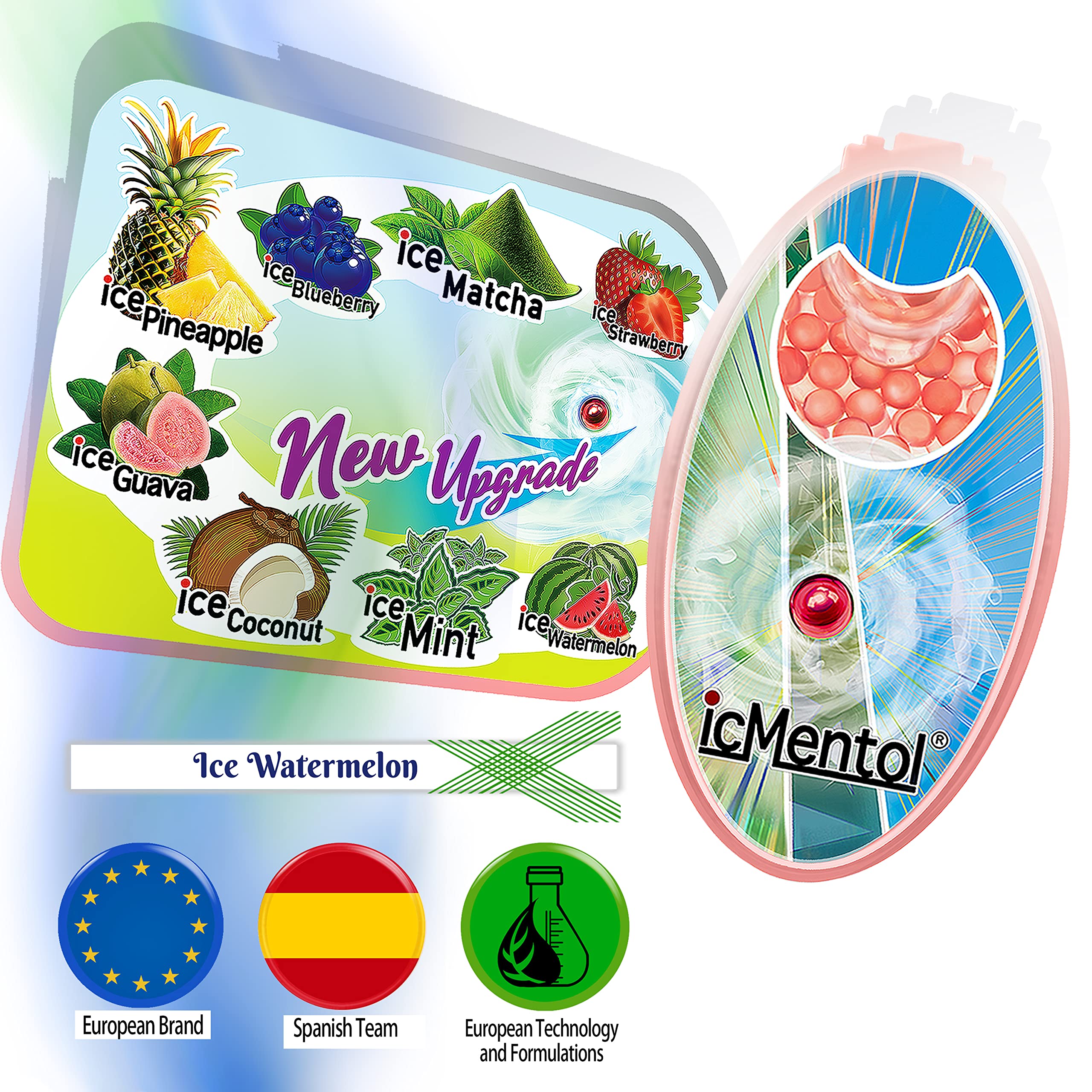 Capsule Per Sigarette Menta, Palline Aromatizzate Neo,800 Pcs Capsula Sigaretta,Accessori Per Fumatori Di Sigarette,Pallina Flavour Capsule,filtri Per Sigarette Gusti (Menta+Miscela