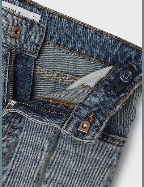 Name it kids Meisjes Nkfbella Skater Xwide Jeans 3111-Za Noos, Vintage Medium Blue Denim, 128
