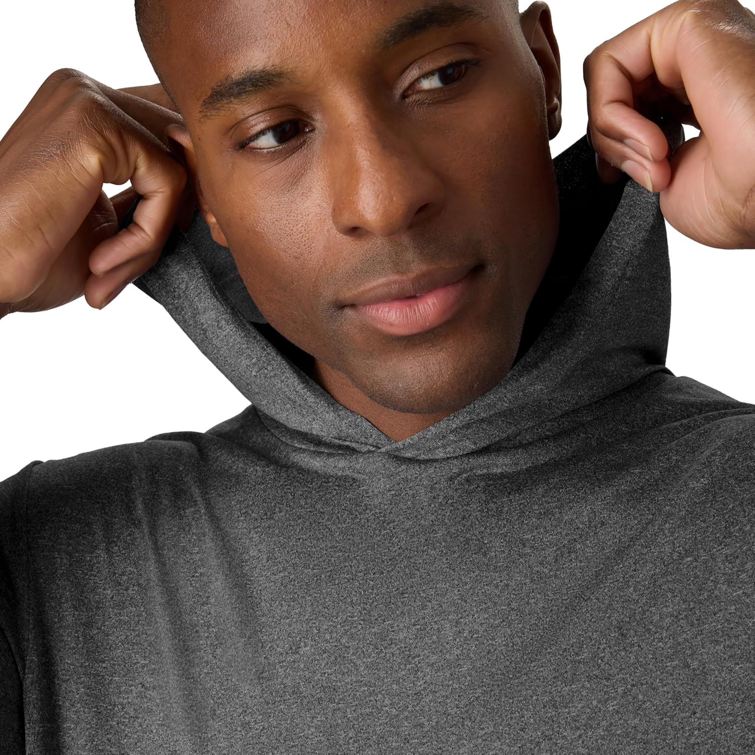 Hanes Men's Hooded T-Shirt, 3-Pack, Cool Dri Long-Sleeve Tee for Men, Moisture-Wicking