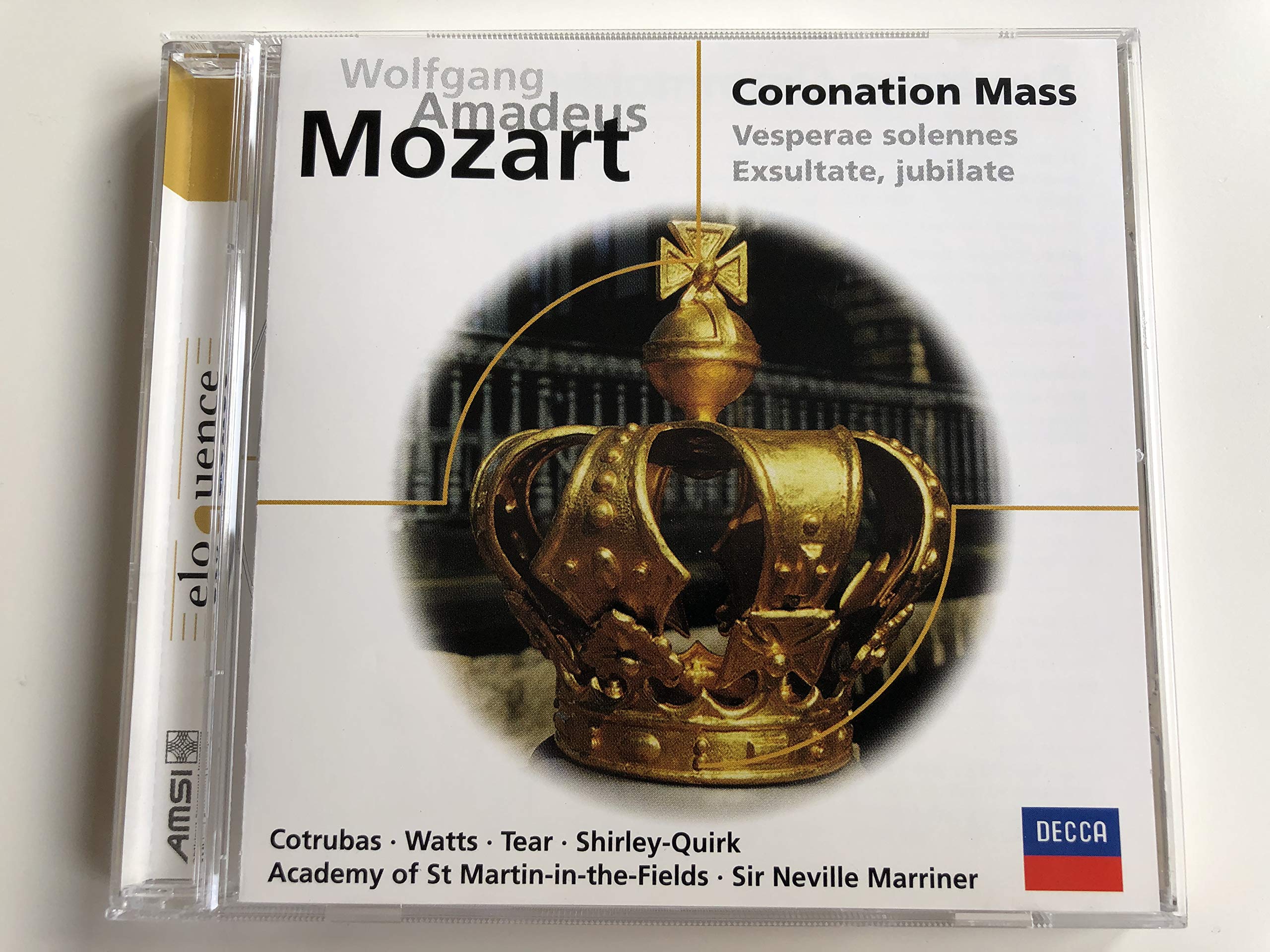 Coronation Mass K.317 Litaniae Lauretanae K.195 Et [Audio CD] W.a. Mozart; Oxford Schola Cantorum; Philip Langridge; Philip Ledger; Felicity Palmer; Erna Spoorenberg; George Malcolm; Robert Tear; Ileana Cotrubas; Helen Watts; Stephen Roberts; Margaret Cable; St. John's College Choir, Cambridge; John Shirley-Quirk; Neville Marriner; George Guest; Academy of St. Martin-in-the-Fields and Wren Orchestra