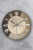 Emores 36 Cm Decorative Real Glass Bombe Quiet Mechanism Wall Clock