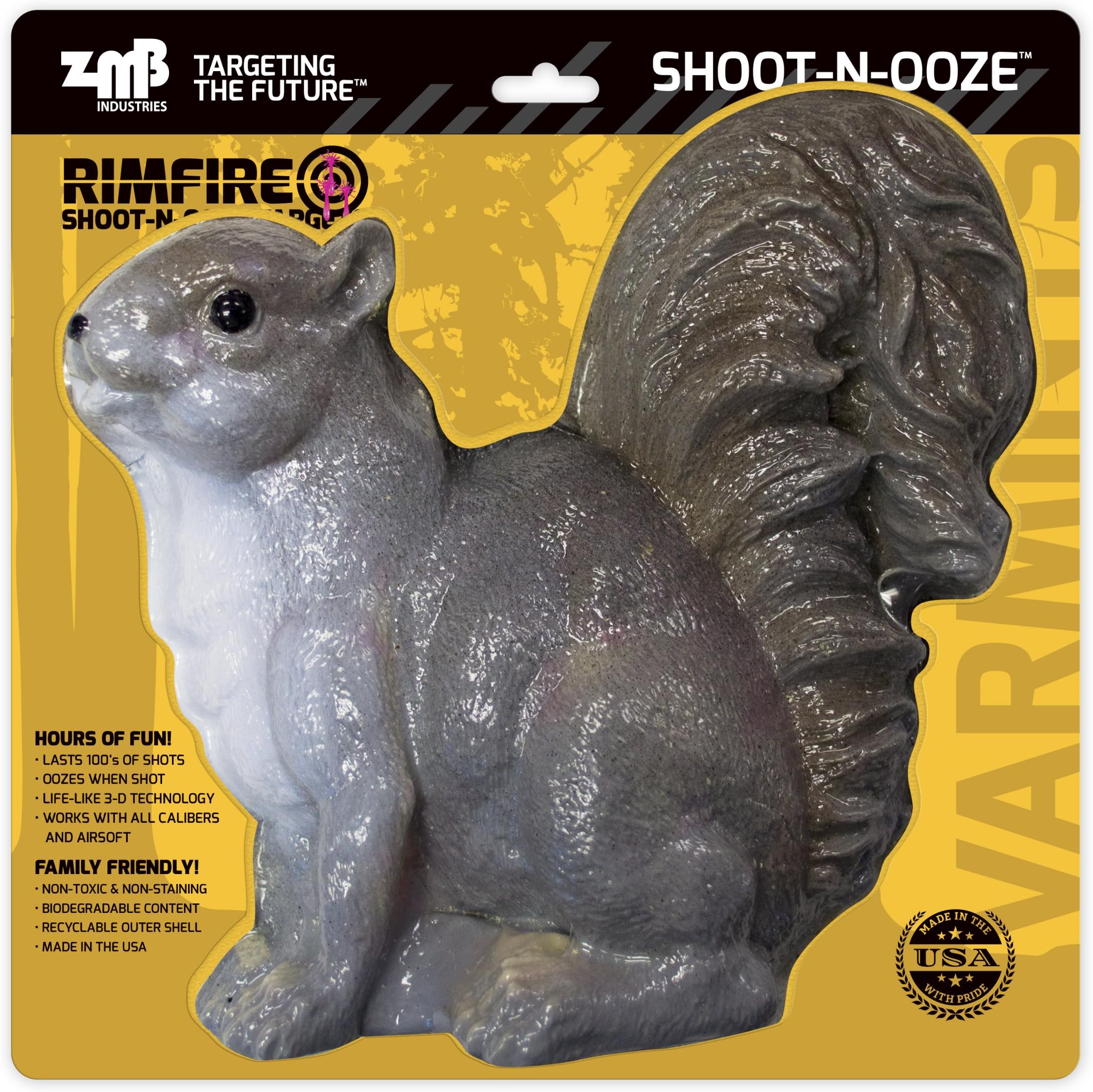 "Shoot-N-Ooze Squirrel Target