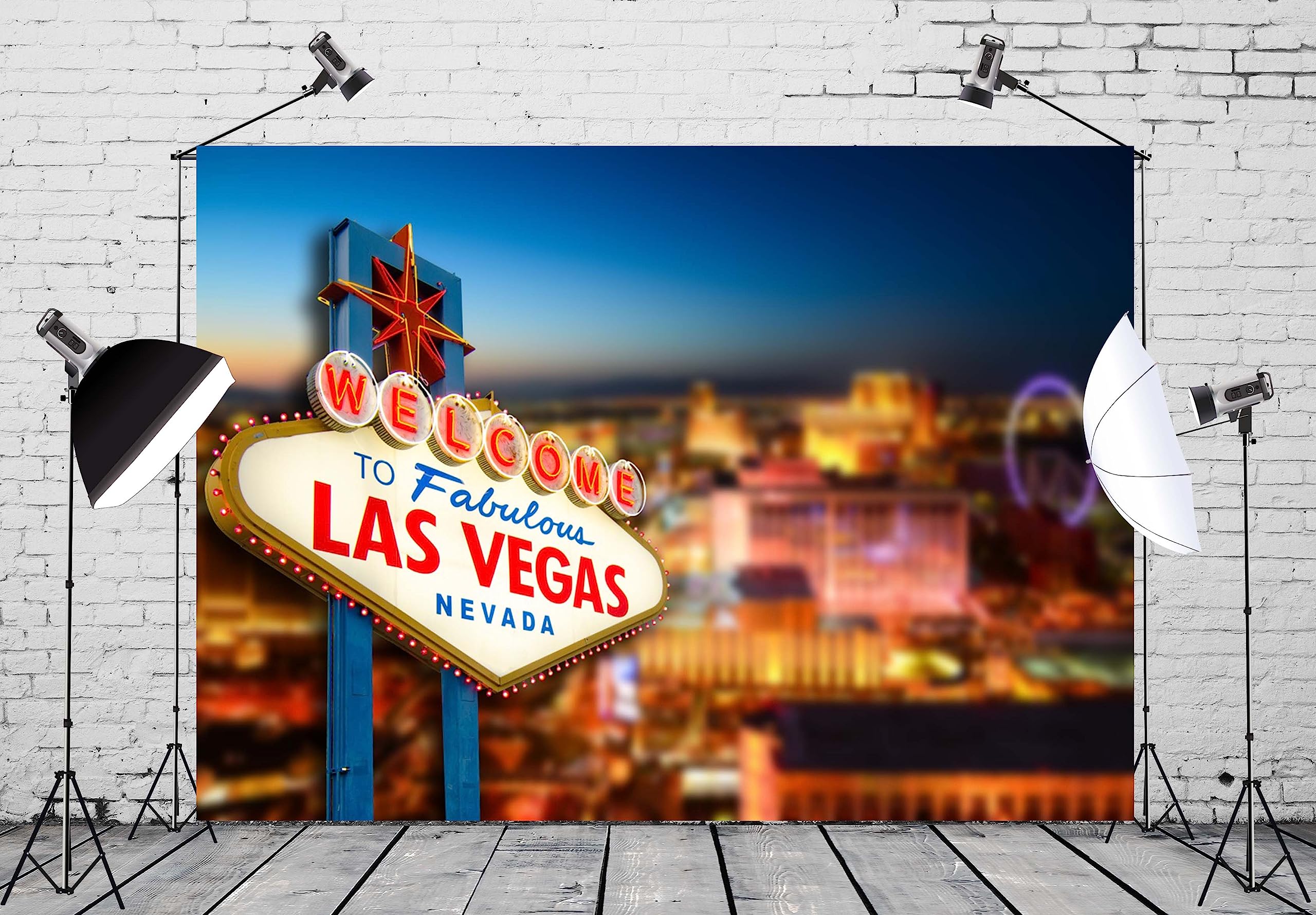 Amazon.com : BELECO 10x6.5ft Las Vegas City Night Backdrop