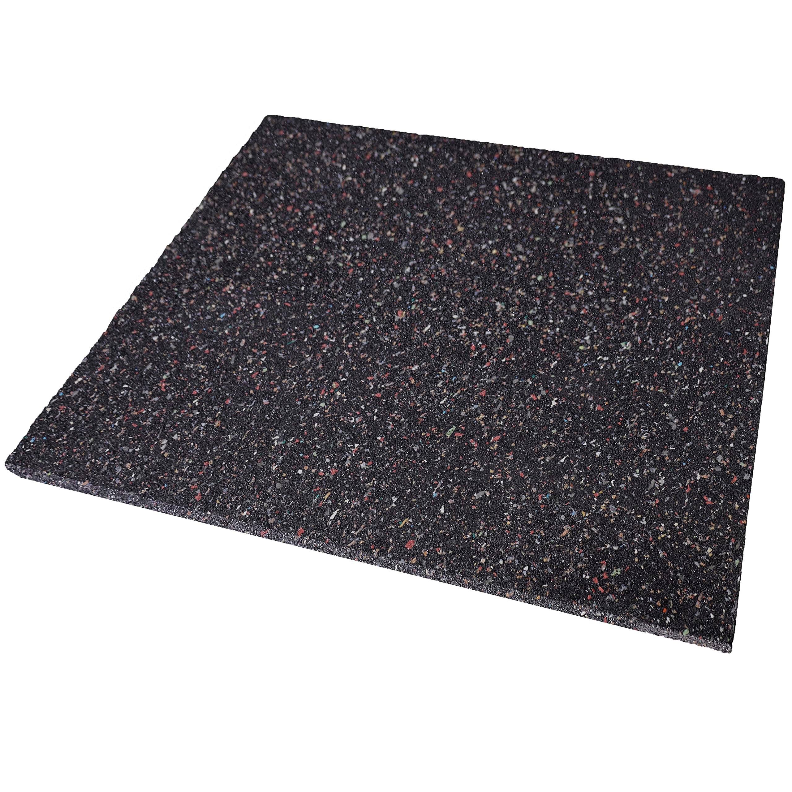 Anti-Vibrationsmatte für Waschmaschine - 125x100 cm bei 10 mm Stärke | Antivibrationsmatte als Unterlage Haushalts-Geräte, Trockner etc. - Zubehör Dämmmatte aus recyceltem Gummigranulat