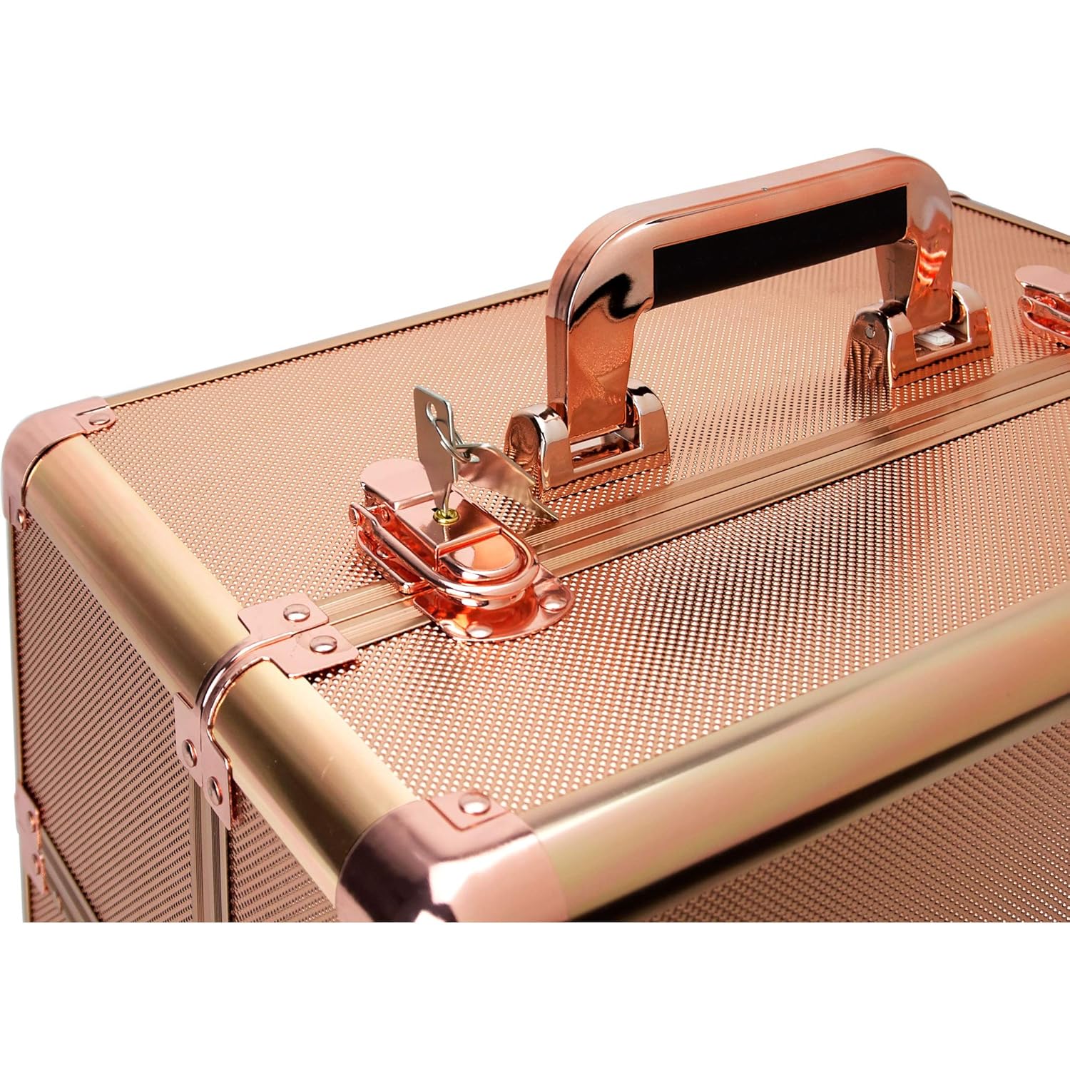 Ver Beauty 3 Easy Slide Extendable Trays Professional Cosmetic Makeup Train Case Organizer Travel Dividers - Vk003, Rose Gold Dot (VK003-75) : Everything Else