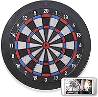DARTSLIVE Home Bluetooth Electronic Dartboard - 15.5" Regulation Size Soft Tip, App Online Multiplayer, Quiet Indoor Play Black