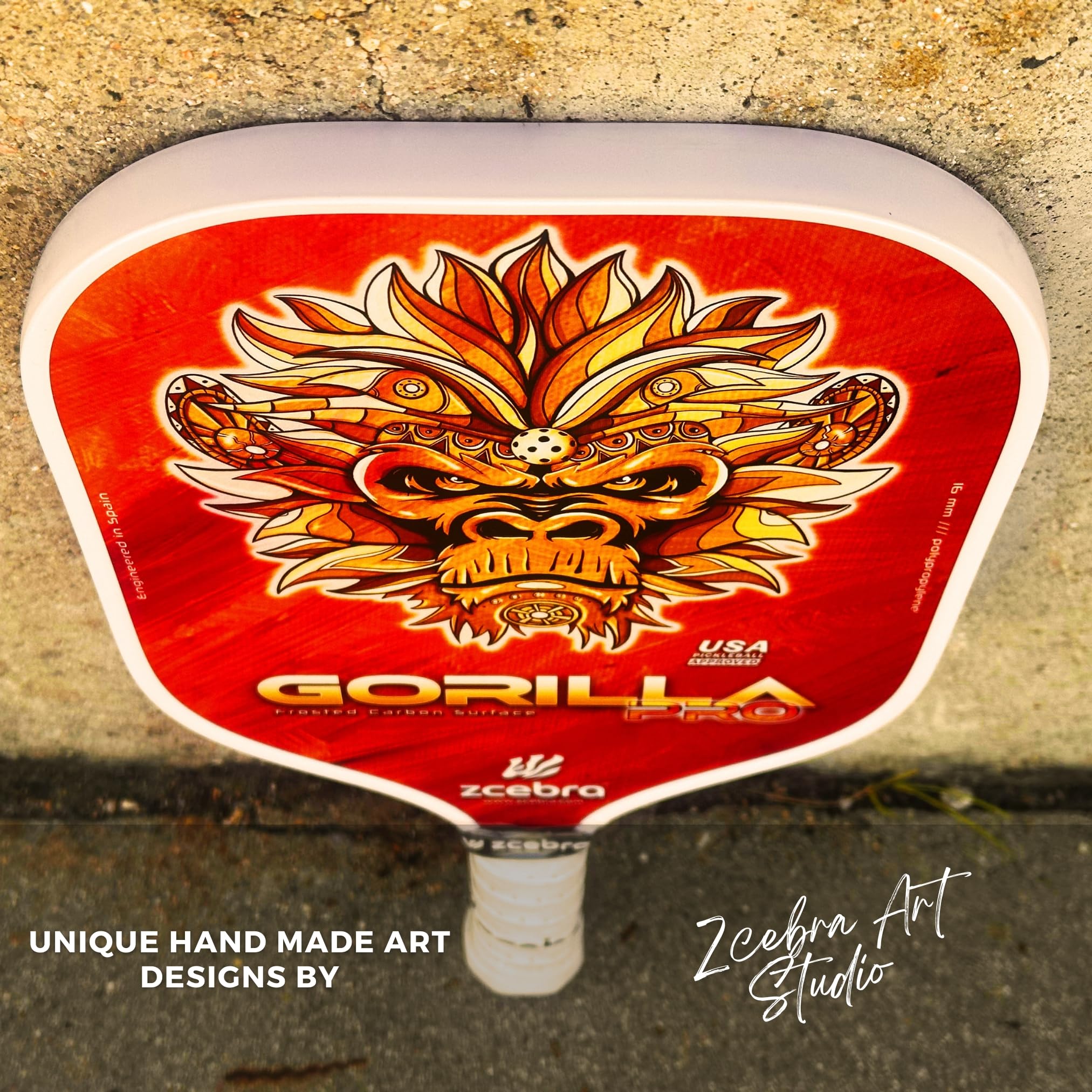 Raquette de Pickleball Zcebra Gorilla Pro Series Orange