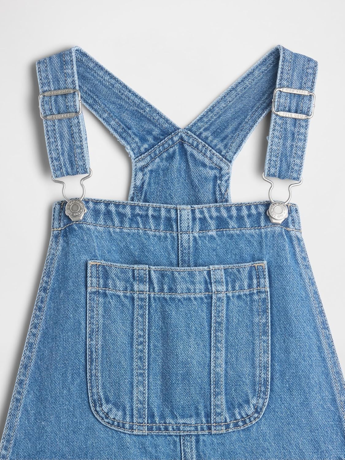 GAP Girls' Wide Leg Denim Overall