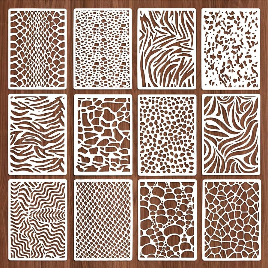Amazon.com : Jeffdad 12 Pcs Stencils for Crafts Reusable, Texture Stencils for Painting, Layering Drawing Templates Painting on Card Making Canvas DIY Crafts Furniture Paper(8.27 x 5.9 Inch) : Arts, Crafts & Sewing amazon-com-jeffdad-12-pcs-stencils-for-crafts-reusable-texture-stencils-for-painting-layering-drawing-templates-painting-on-card-making-canvas-diy-crafts-furniture-paper-8-27-x-5-9-inch-arts-crafts-sewing