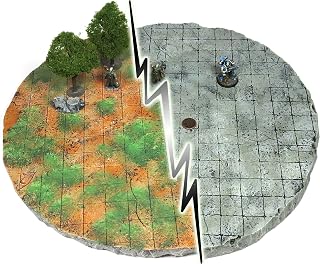 Handmade Reversible Dual Battle Grid Board - Handmade Terrain for Tabletop War Games and TTRPGs