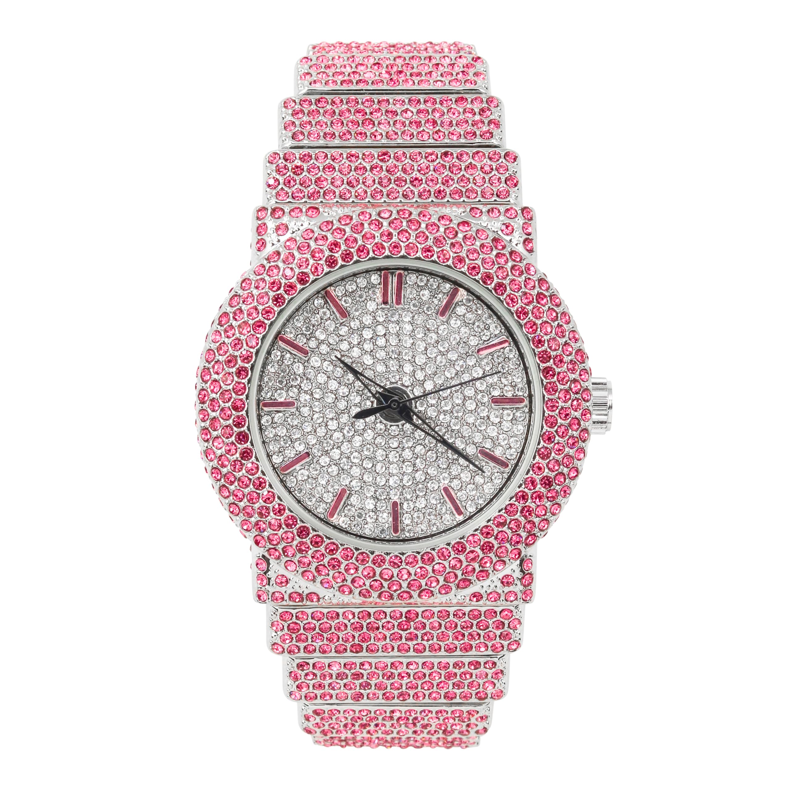 ICE STAR Damen-Armbanduhr, 40 mm, mit Diamanten, Quarzuhrwerk
