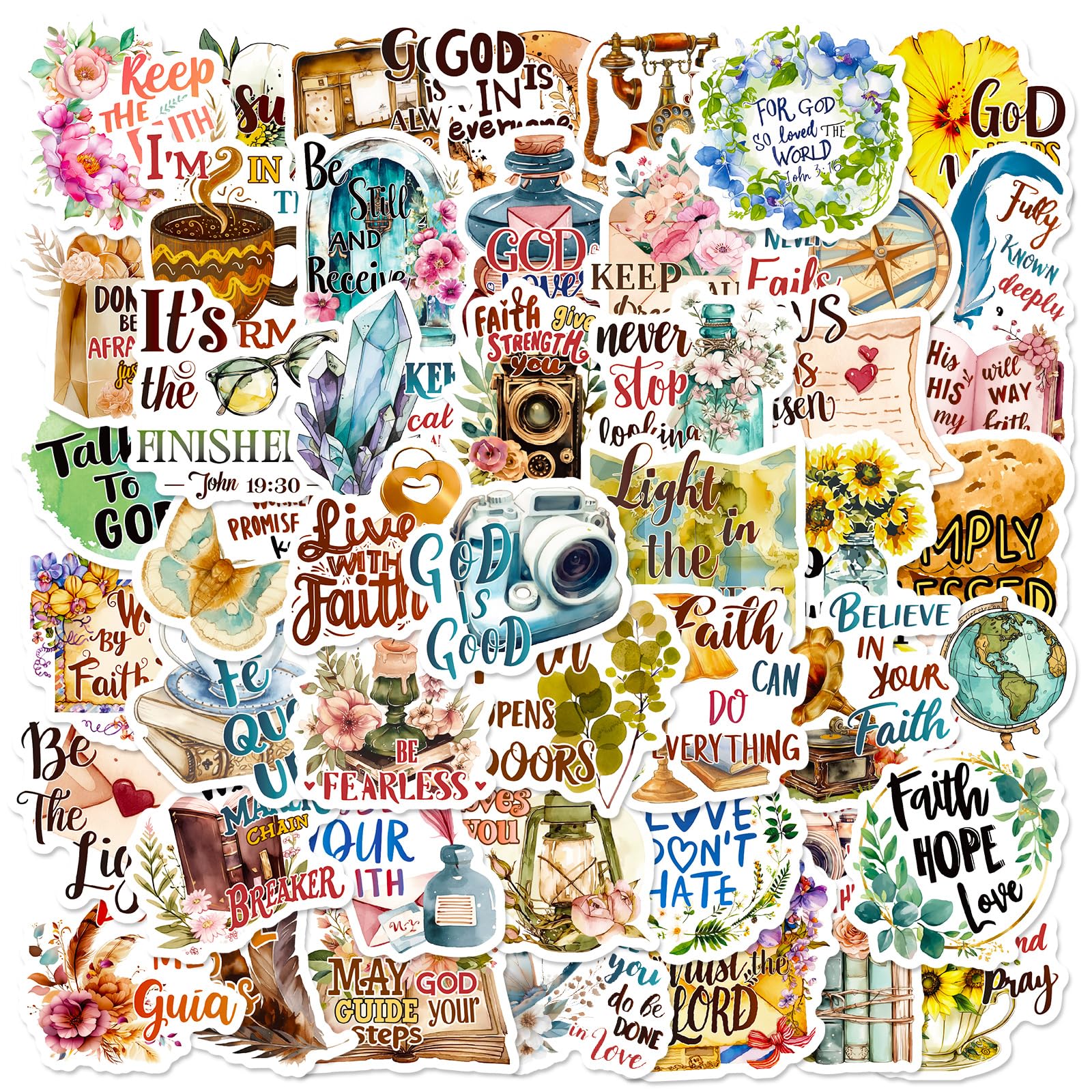 50 PCS Inspirational Stickers for Adults, Motivational Water Bottle Stickers for Teens Kids Teachers, Motivational Sticker Pack, Positive Journal