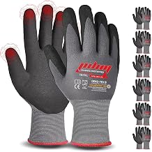Work Gloves Men Women MicroFoam Nitrile Superior Grip Touchscreen for Mechanics Warehouse Construction Gardening
