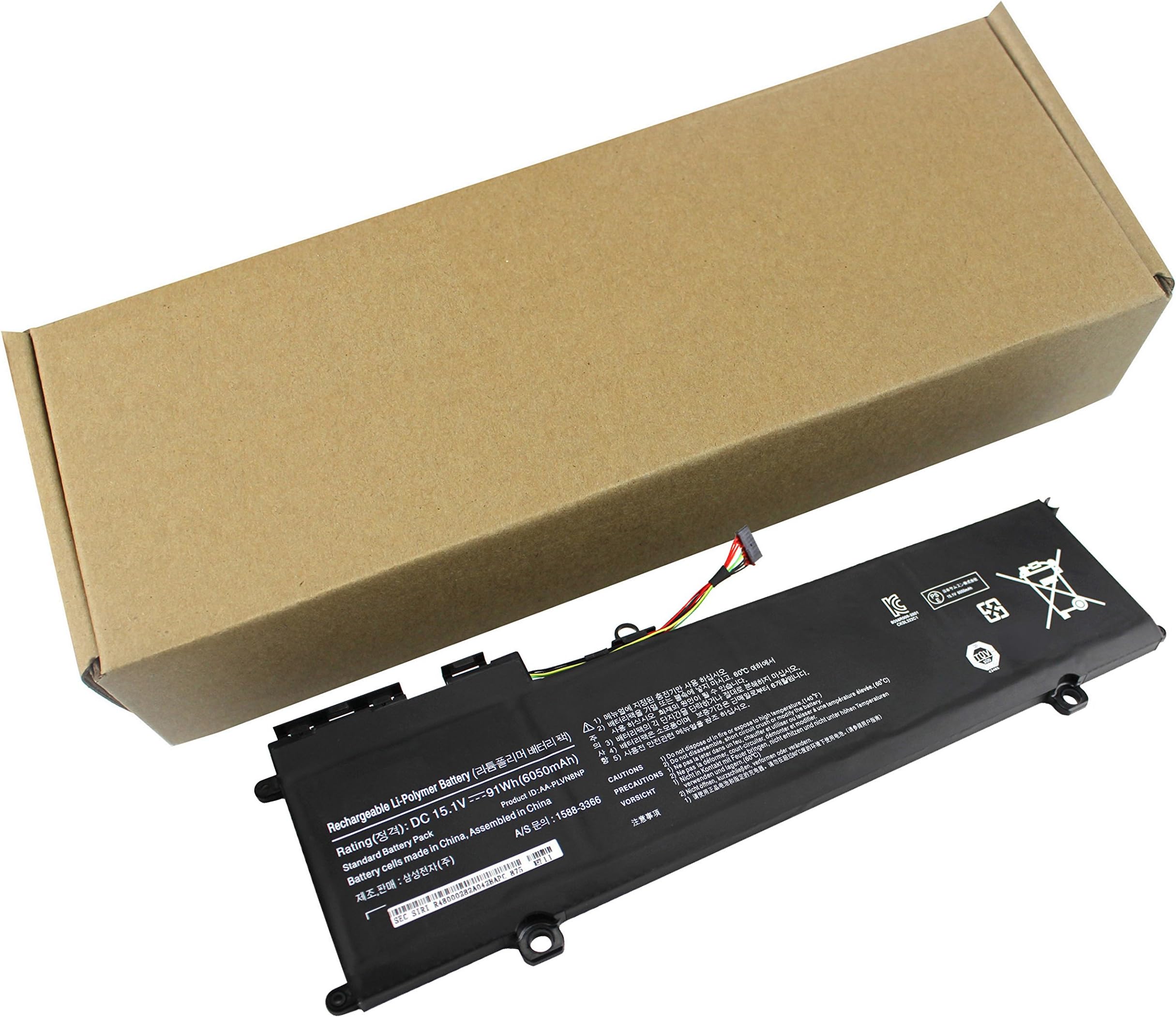 Gomarty New AA-PLVN8NP Battery for Samsung ATIV Book 8 Touch NP880Z5E NP880Z5E-X01 NP880Z5E-X02NL NP880Z5E-X03CA Series Notebook 15.1V 91WH