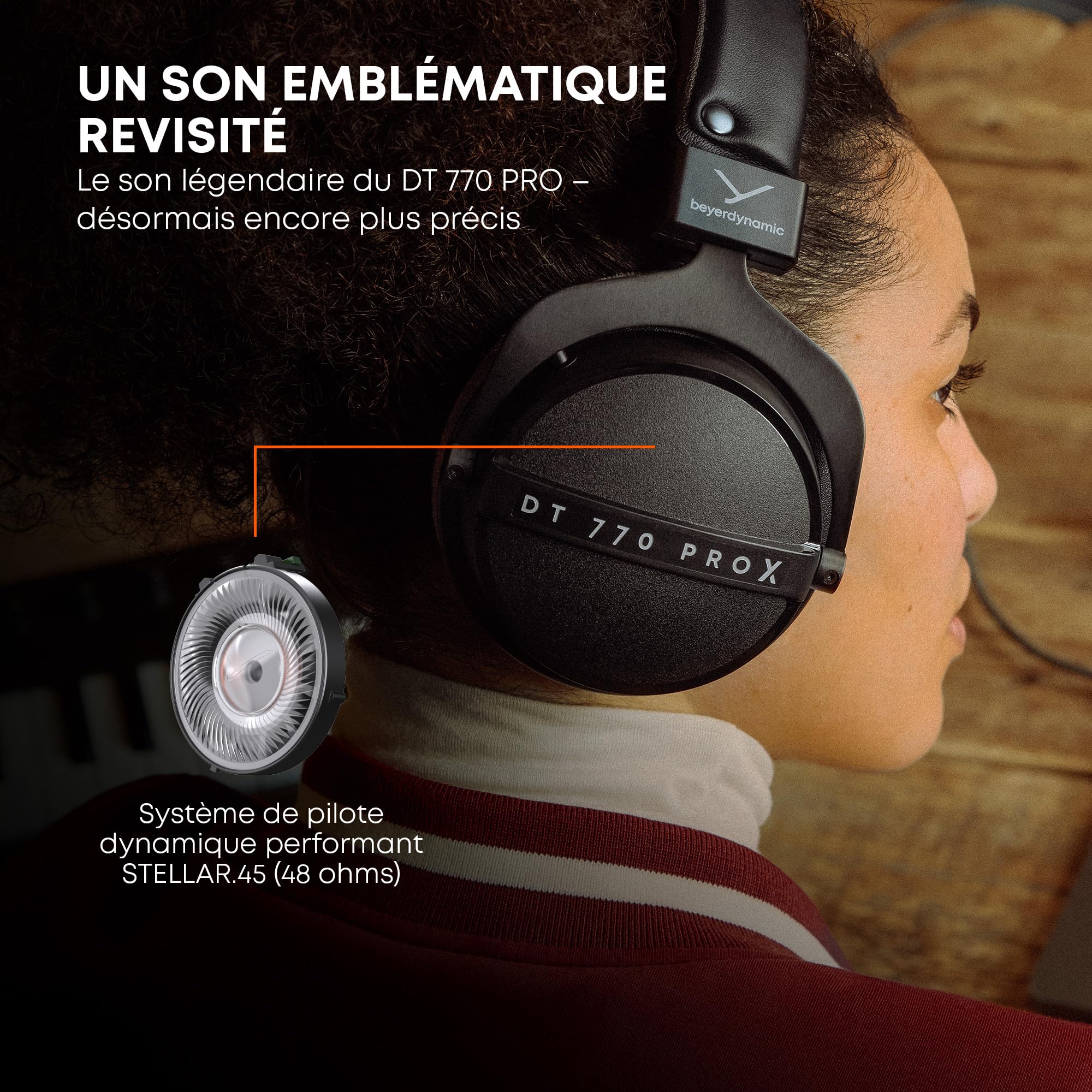 beyerdynamic DT 770 Pro X Casque de Studio circumaural pour l'enregistrement et Le Monitoring (fermé) Fabriqué à la Main en Allemagne