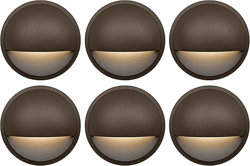 GKOLED Luces LED de bajo voltaje luz de valla de barandilla de paisaje de 12 V ACDC accesorio de iluminación de 2 W 2700 K aluminio fundido a