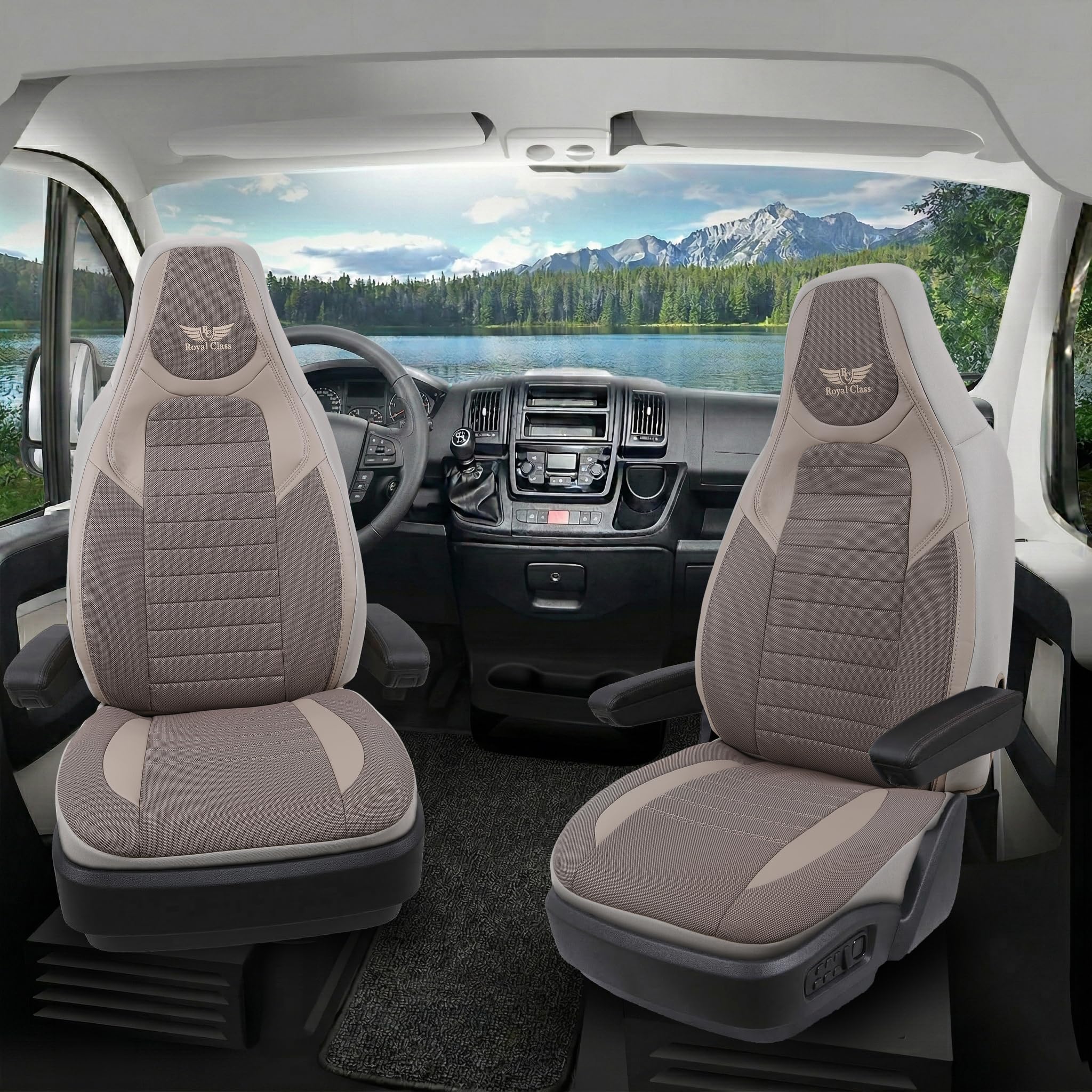 Sitzbezüge passend für Westfalia Wohnmobil Caravan in Beige UZY2131