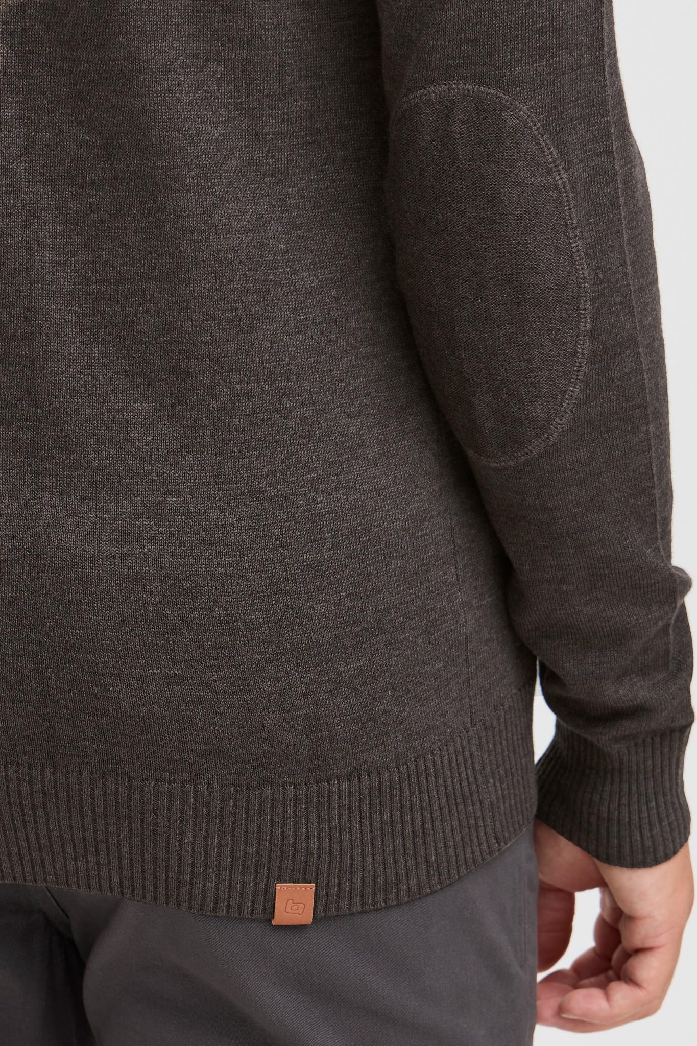 BLEND Norman Cárdigan Chaqueta De Punto Rebeca para Hombre con Cuello Alto Cremallera