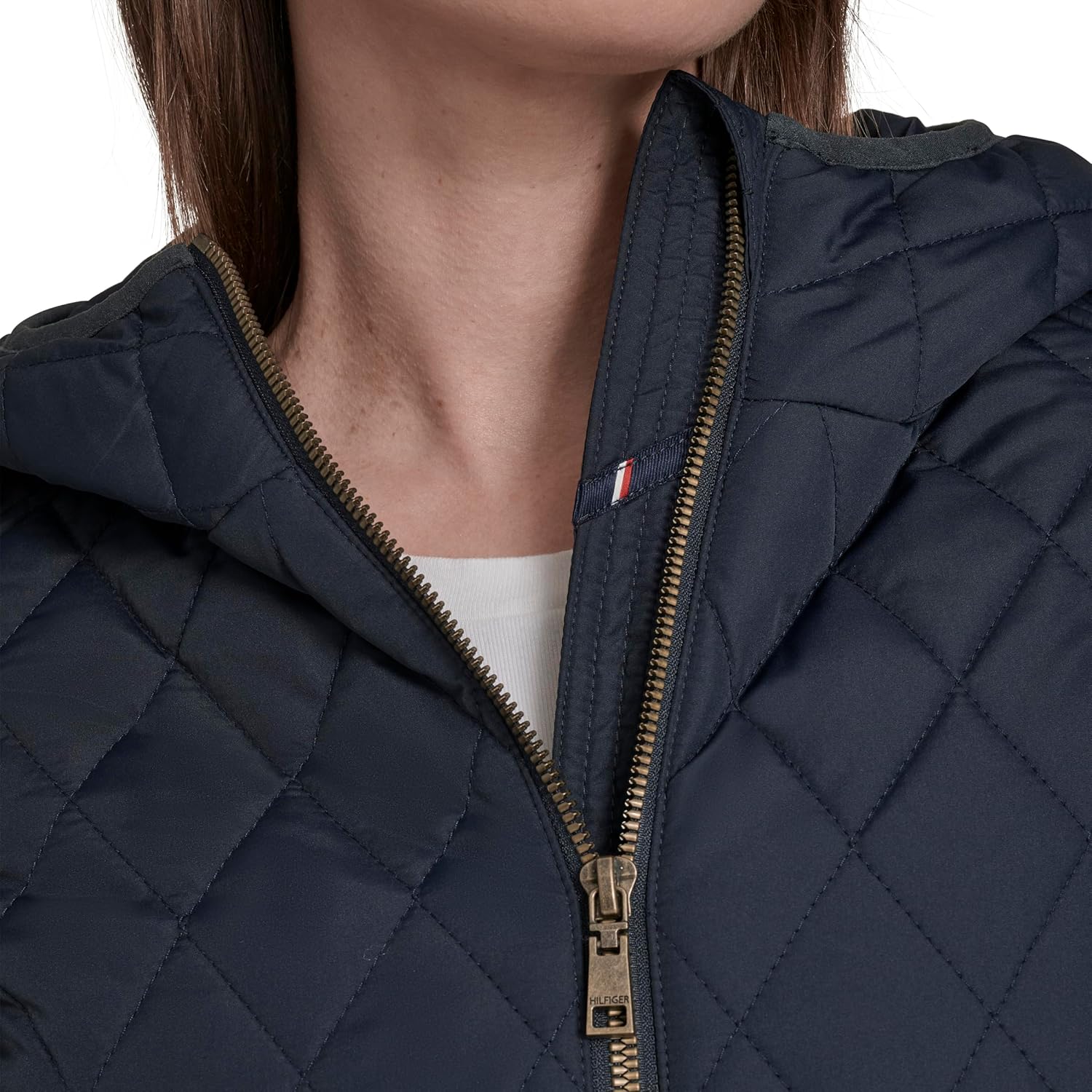 Tommy Hilfiger Women's Long Sleeve Zip Up Essential Quilted Jacket - Image 5