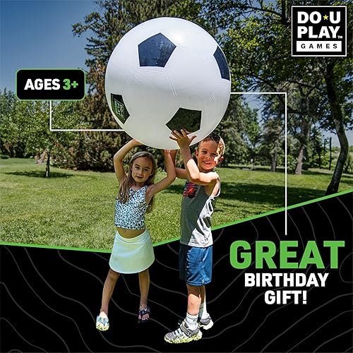 Miniatura 3 de Hape DO-U-Play Games - Balón de fútbol jumbo, 30 pulgadas de diámetro, material de goma superior duradero y resistente