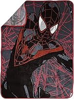 Vista 2 de Jay Franco Marvel Miles Morales - Manta infantil de 2 piezas, incluye manta, edredón