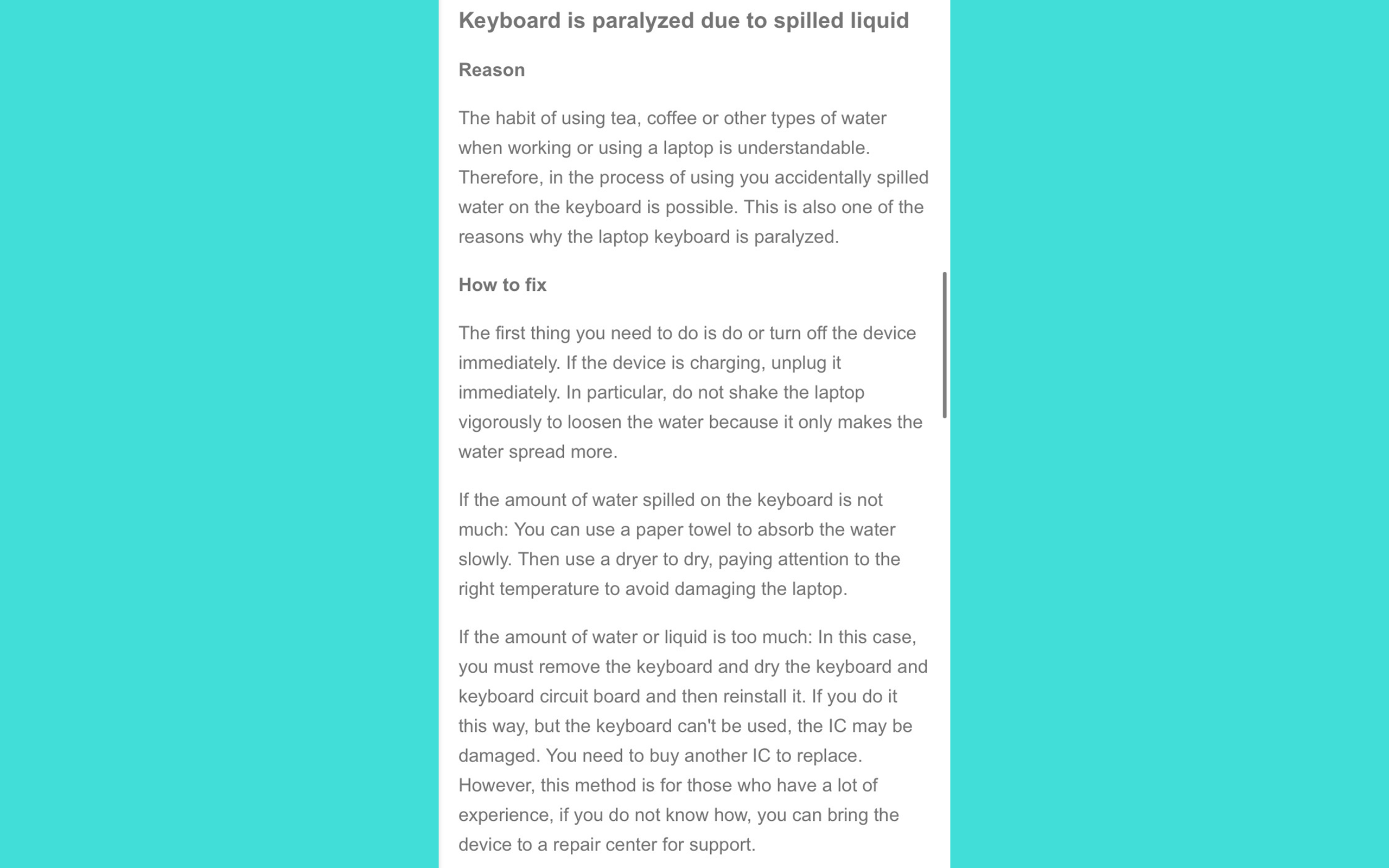HOW TO FIX A BROKEN LAPTOP KEYBOARD GUIDE App on Amazon Appstore