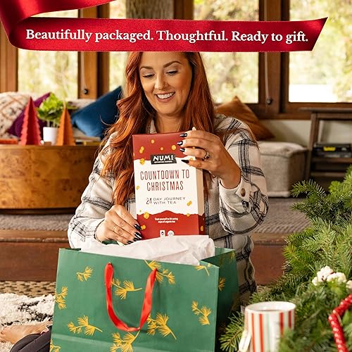 Miniatura 4 de Numi Calendario de Adviento de té orgánico 2025 – 24 días de tés orgánicos de comercio justo – Set de regalo de cuenta regresiva de Navidad con Earl