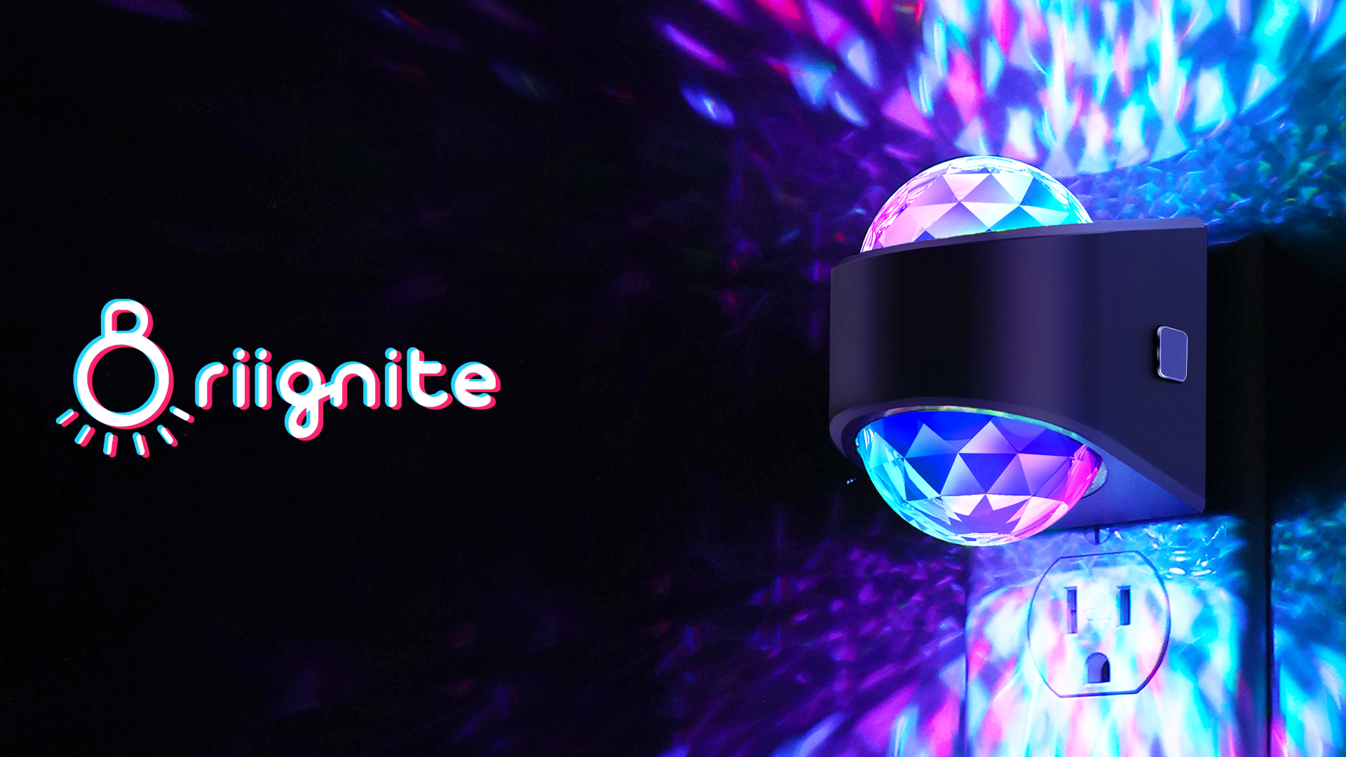 Image of Night Lights Plug into Wall, Star Projector for Bedroom, Night Light Projector for Kids, 9-Color RGB Galaxy Nightlight with Dusk to Dawn Sensor for Bathroom, Home Gaming Room Decor, Home Decor