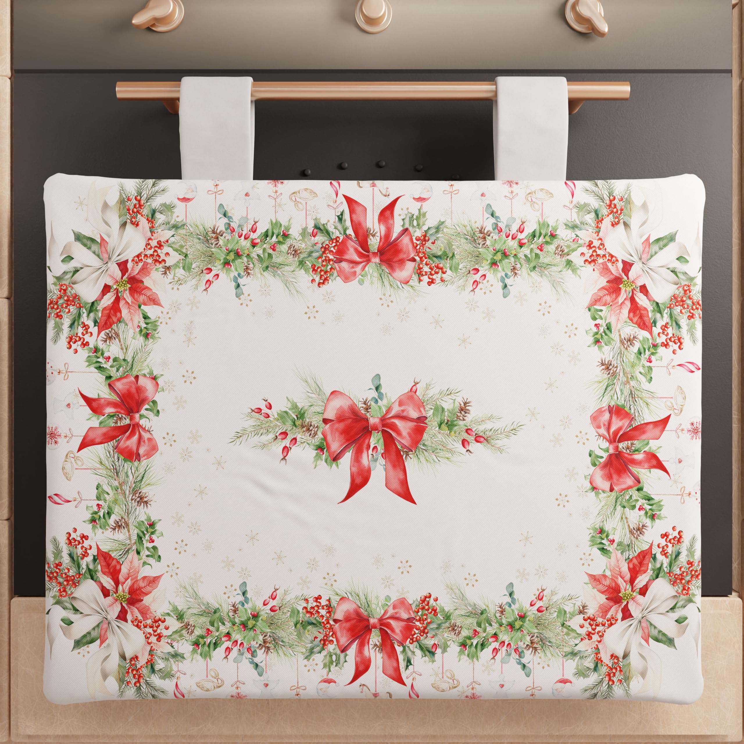 PETTI Artigiani Italiani - Camino de Mesa Navideño 140x40 cm, Camino de Mesa Navidad para Cocina, Decoración Navideña para Mesa, Camino de Mesa Elegante Tartan, 100% — view 35