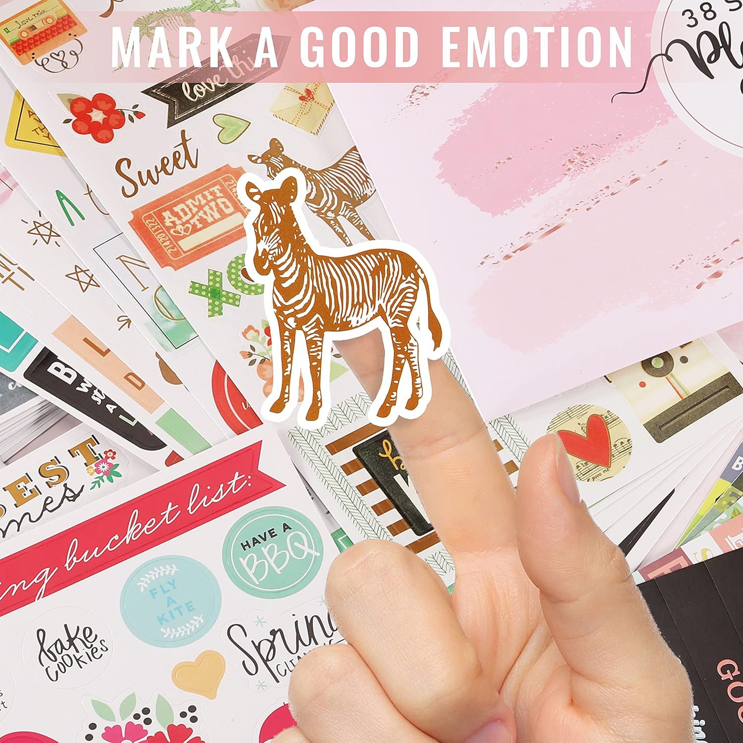 Planner Stickers - 38 Sheets / 1088 Stickers, Stylish Variety Assortment Bundle Planner Accessories for Planning or Decorating Planners, Journals & Calendars, Exquisite Envelope Bag : Everything Else