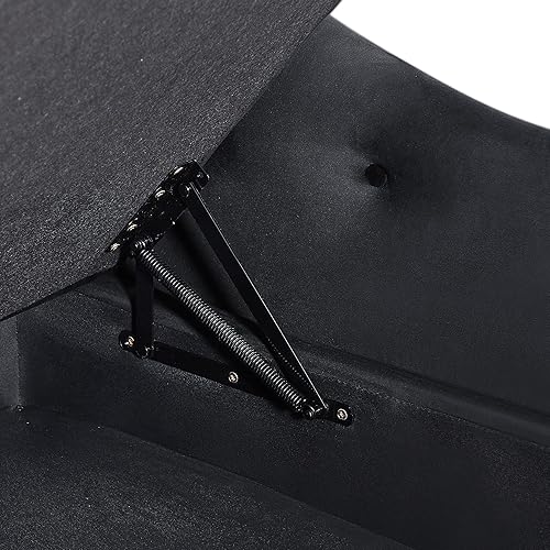 Miniatura 4 de Betoko Bancos de almacenamiento de terciopelo para el extremo de la cama, con brazo enrollado de 60 pulgadas, banco otomano de almacenamiento para