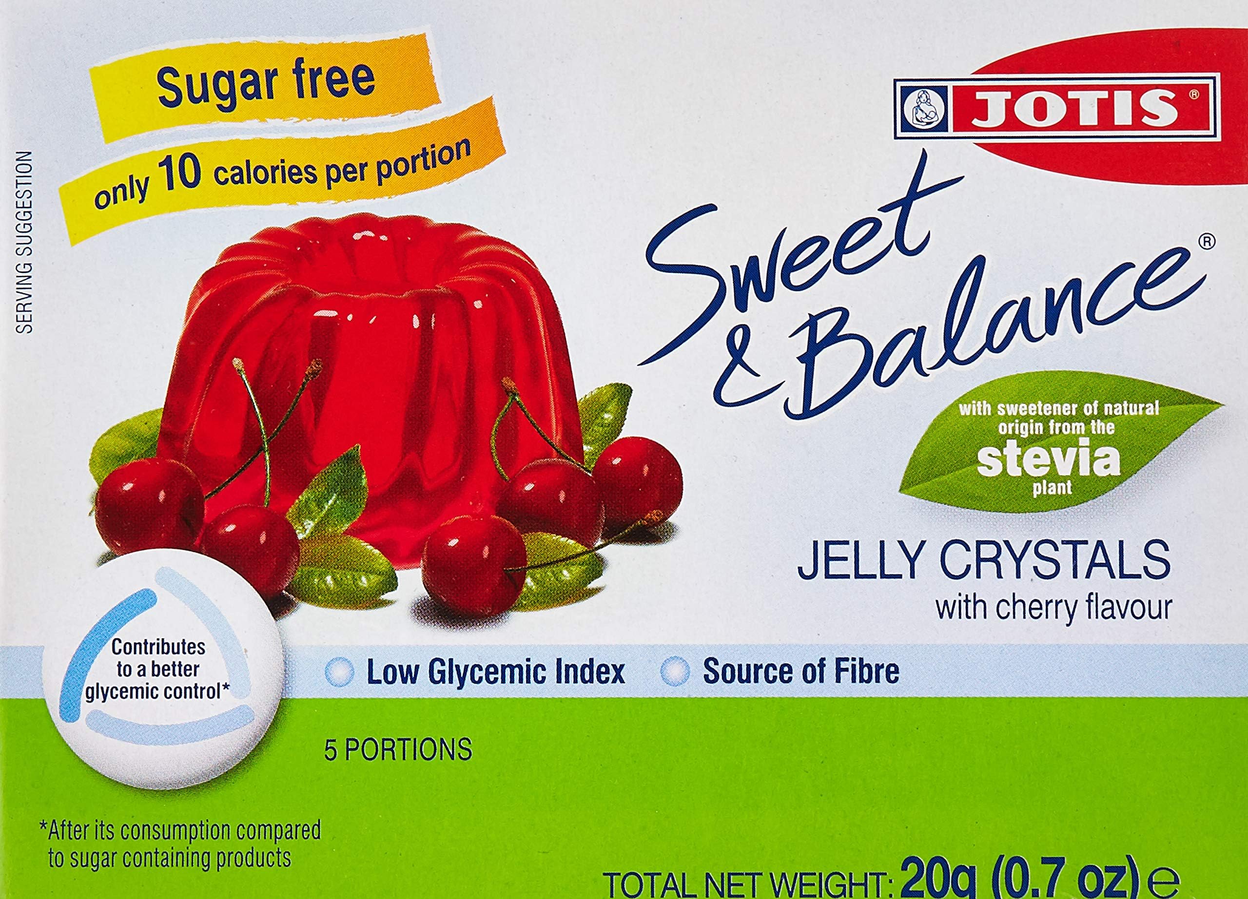 Jotis Sweet & Balance Fruit Jelly Cherry Flavour, 20 Gm