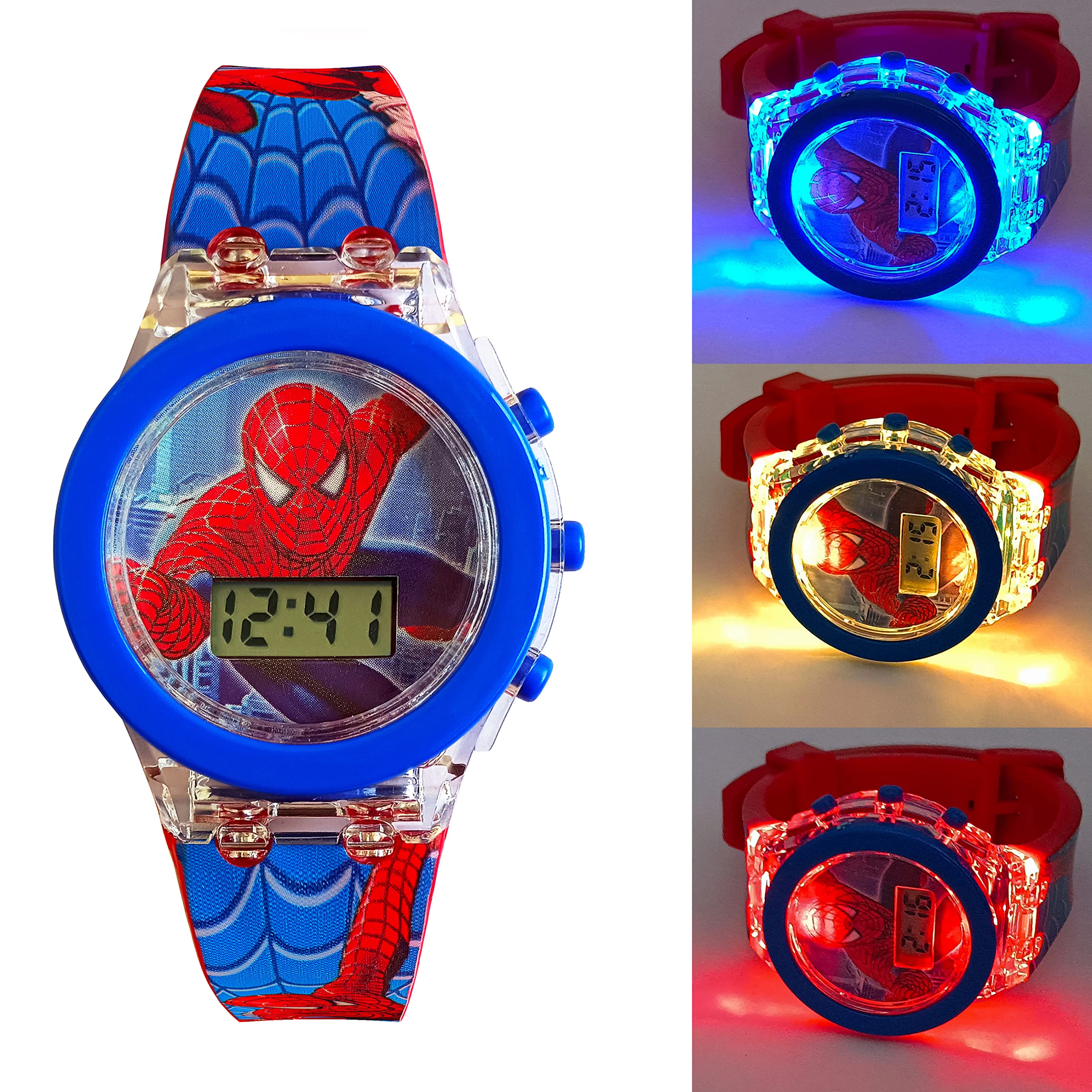 Brishti Superhero Multicolored Glowing Light Digital Kids Wrist Watch Cum Toy (Best Return Gift for Boys and Girls) (B0B7FFFPDX) Amazon Price History, Amazon Price Tracker