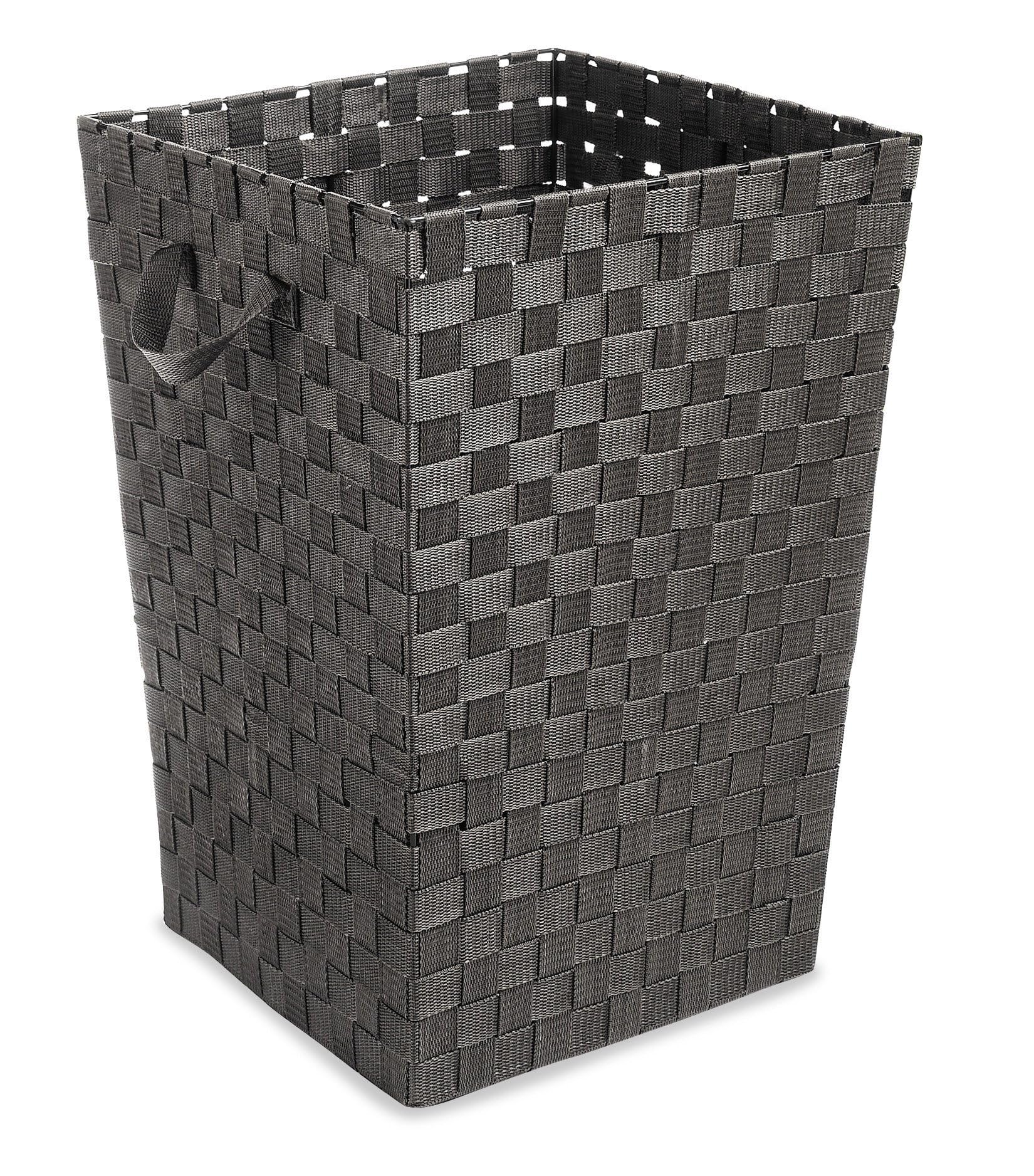 Whitmor Woven Strap Laundry Hamper, Espresso, 4 Pack