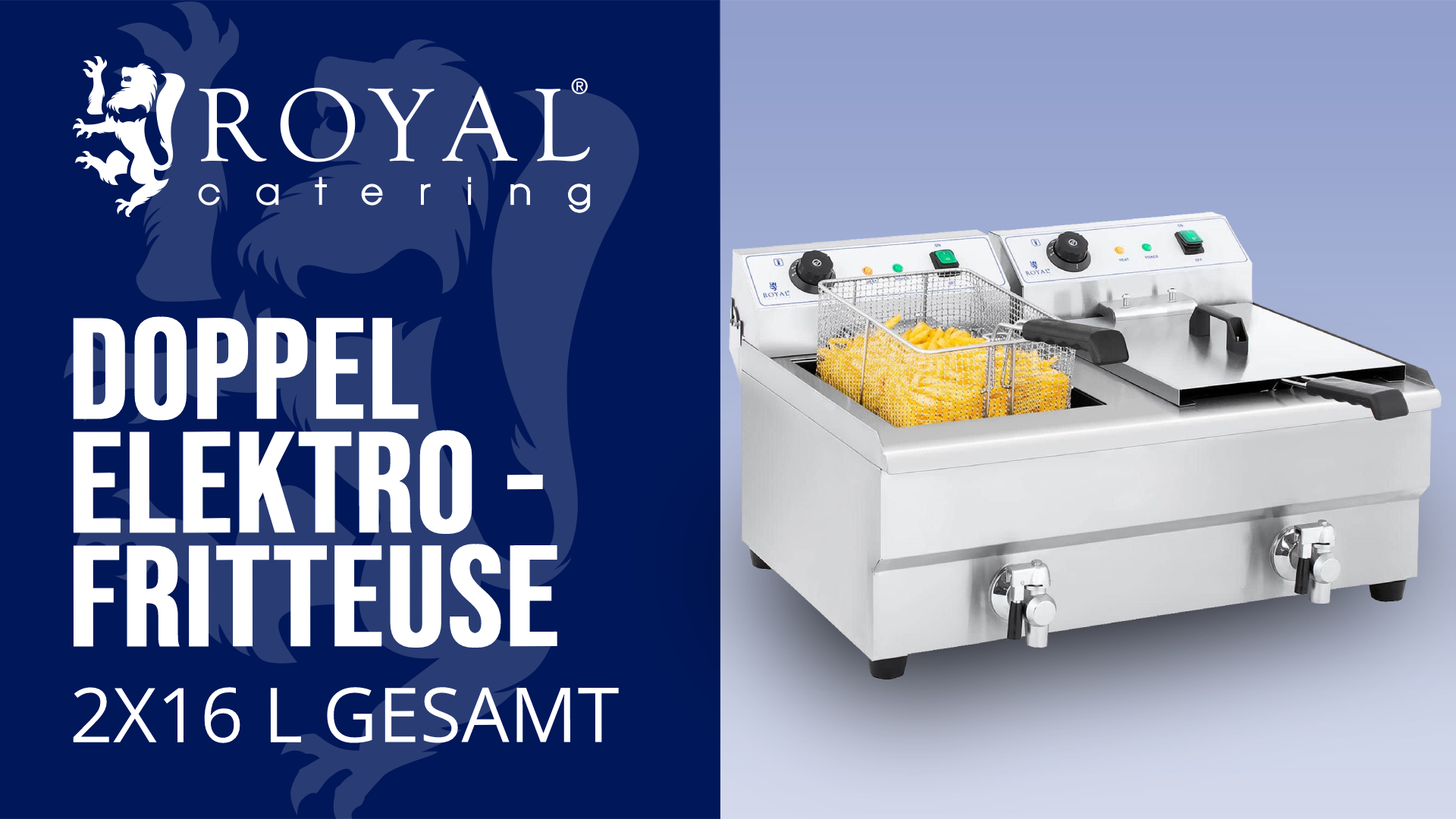 Gewerbliche Gas-Fritteuse, Arbeitsplatte Propangas- Produktbild-Vorschau 3