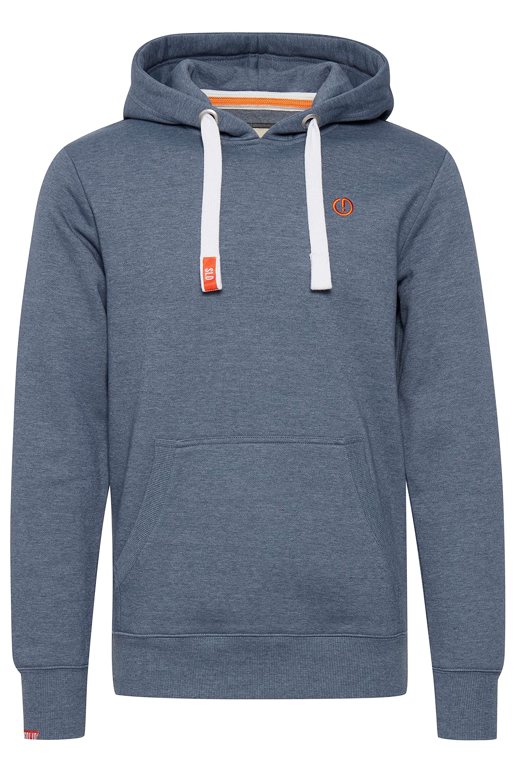 SOLID SDBennHood Herren Kapuzenpullover Hoodie Pullover mit Kapuze Kordelzug Kängurutasche Rippbündchen Label-Details Baumwollmischung Regular fit