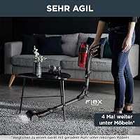 Rowenta X-Force Flex 12.60 Vezeték Nélküli Porszívó - 45 Perces Üzemidő, 4 Sebességfokozat, LED Világítás, Mosható Szűrő, Piros/Fekete 7