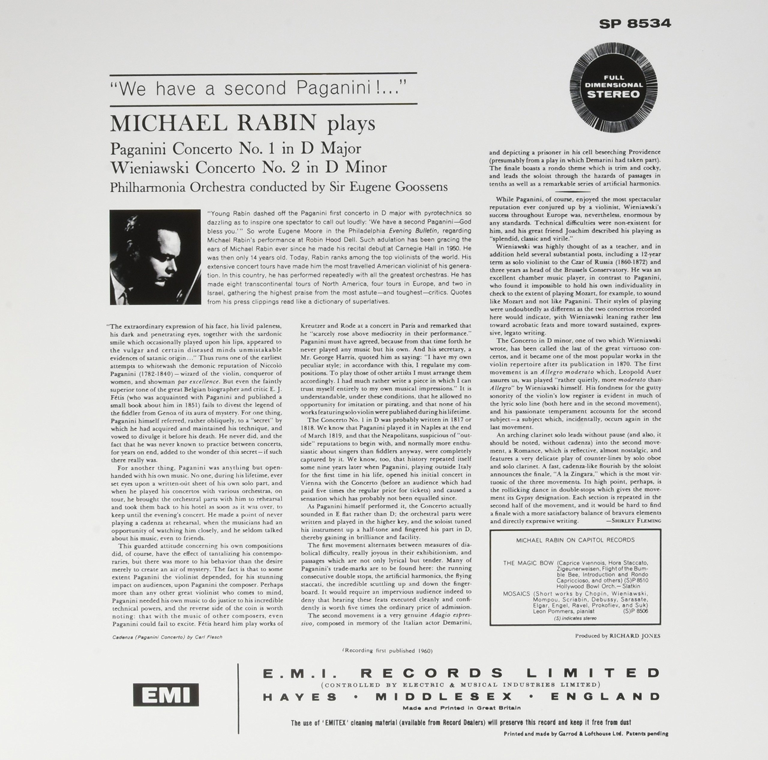Violin Concerto 1/Violin Concerto 2