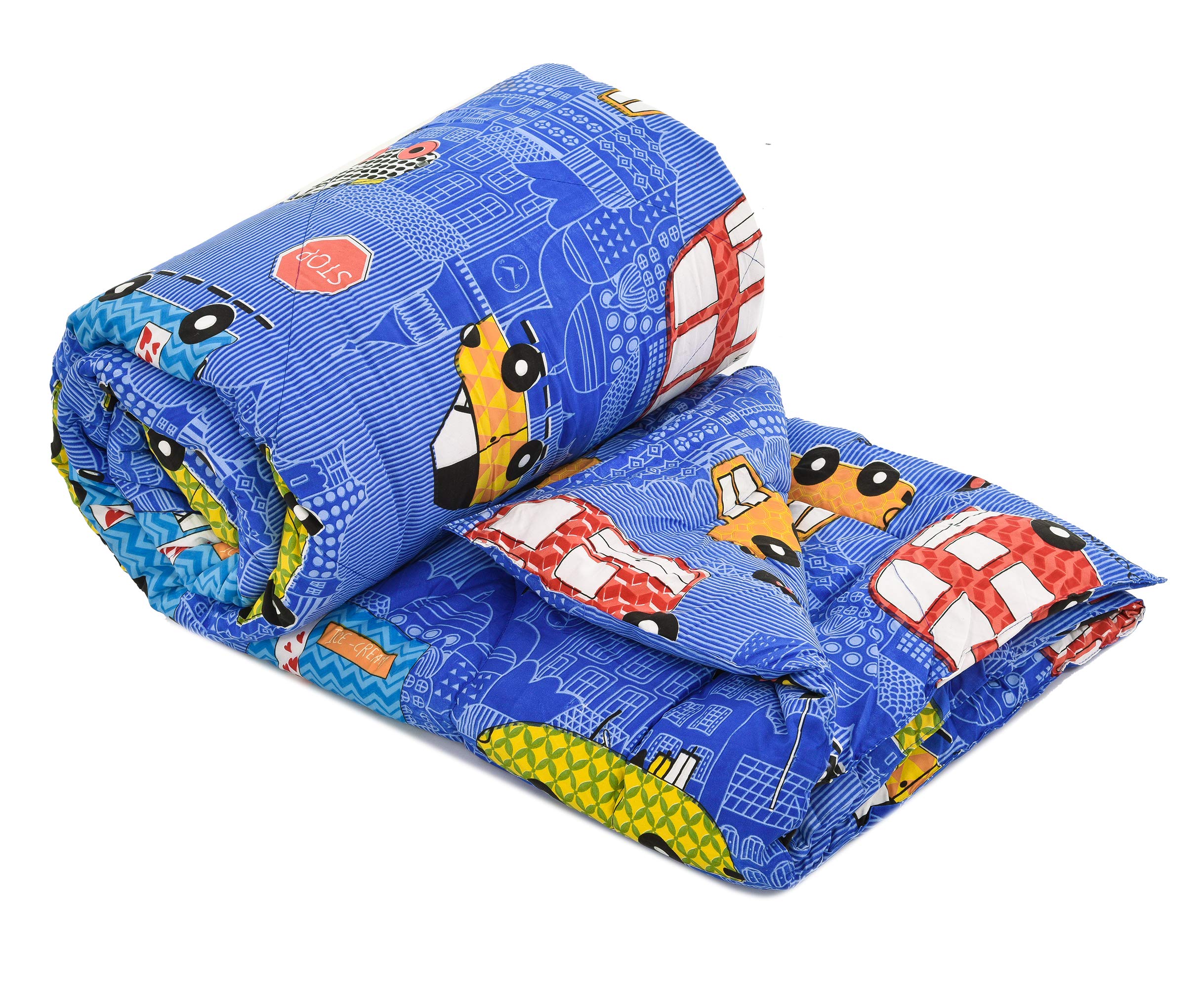 COZY FURNISH Reversible Kids Comforter Blanket Quilt | Super Soft, All-Season | 150 GSM | 0-8 Years | 60x45 Inches for Kids | Summer & Winter Blanket for Kid Boys & Girls-image-35