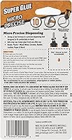 Vista 2 de Gorilla Pegamento Gorilla Micro Precise Super Glue-0.18 oz, 0.18 oz