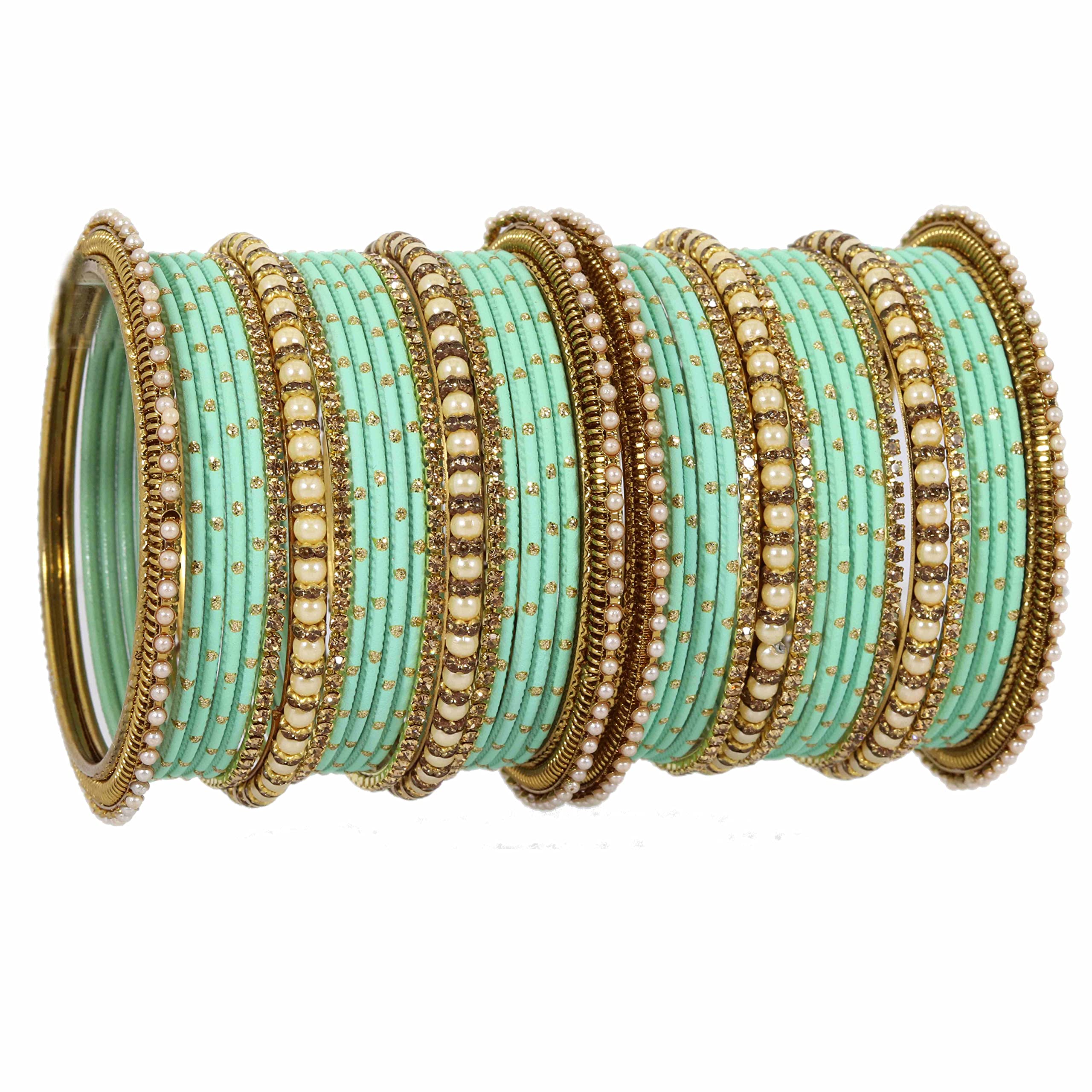 See full amazon price history chart for NMII Non-Precious Metal with Base Metal and Studded with Zircon Gemstone or Pearls Glossy Finished Traditional Bangle set for Women and Girls, (Pista_2.8 Inches), Pack Of 40 Bangles NMII Non-Precious Metal with Base Metal and Studded with Zircon Gemstone or Pearls Glossy Finished Traditional Bangle set for Women and Girls, (Pista_2.8 Inches), Pack Of 40 Bangles (B0BWWCCD54) Amazon Price History, Amazon Price Tracker