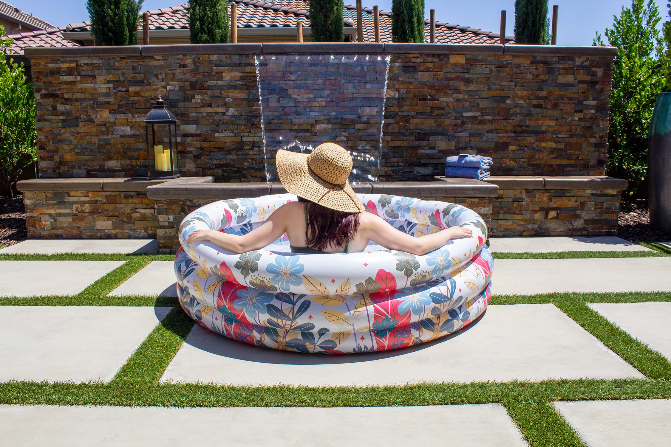 PoolmasterInflatable Swimming Pool, Summer Garden