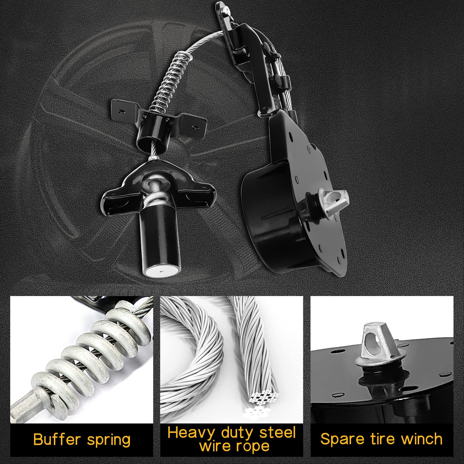 Cabrestante Para Rueda De Repuesto - Compatible Con Land Rover Discovery 3/4 Y Sport (2004-2013