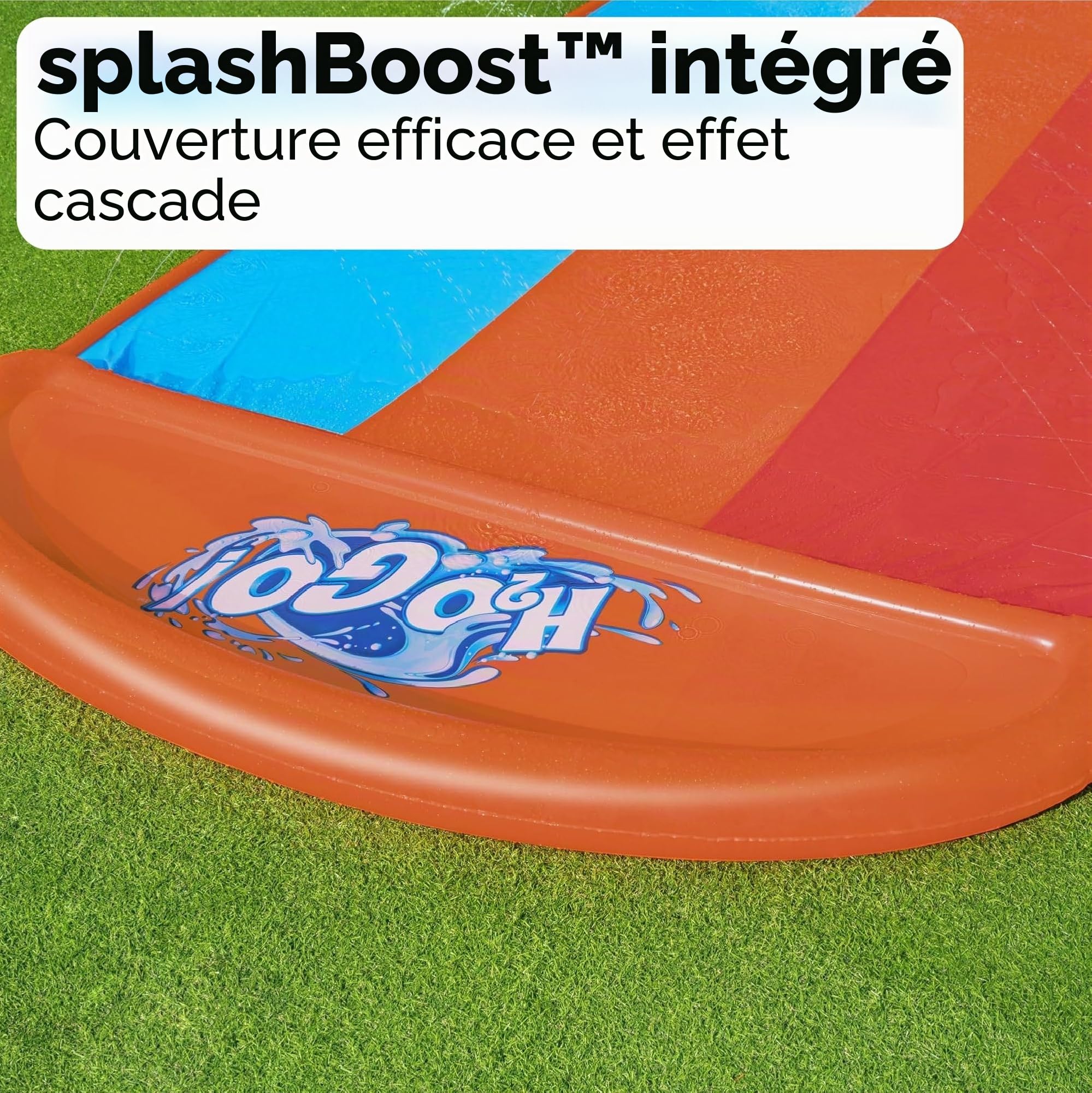 H2O GO 16'/4.88m Tsunami Splash Ramp Triple Slide